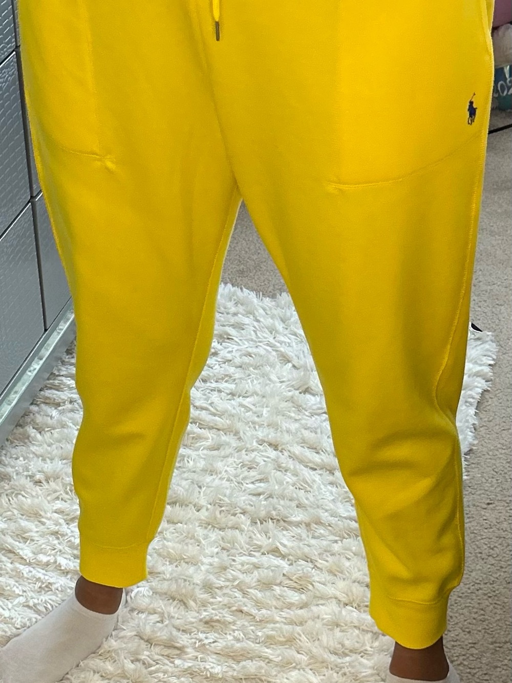 Brand New-Ralph Lauren Bright Yellow Drawstring Sweatpant